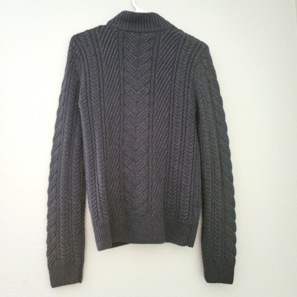 Vince Woman's Gray Cotton and Wool knit Sweater - Picture 2 of 5